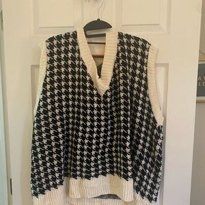 Shein Houndstooth sweater vest